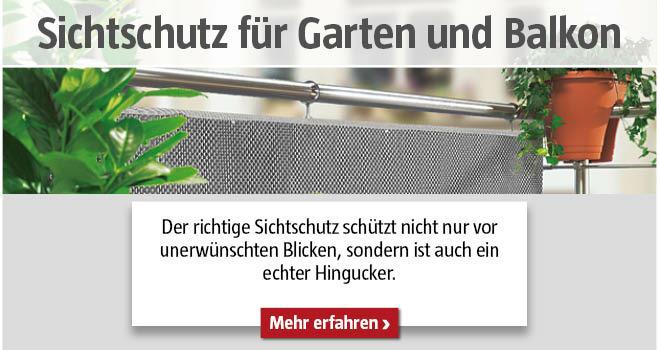 Sichtschutz für Garten und Balkon