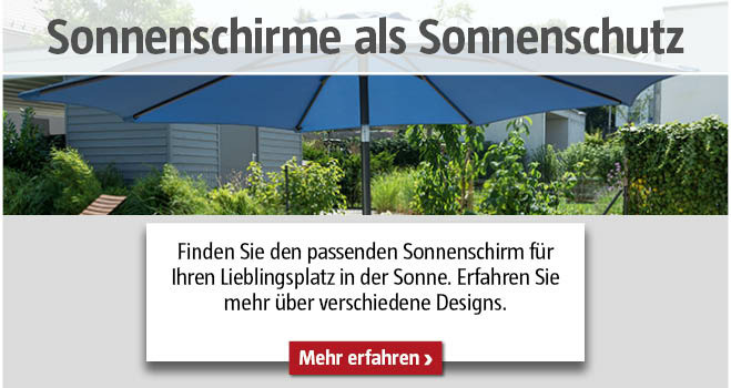 Sonnenschirme als Sonnenschutz