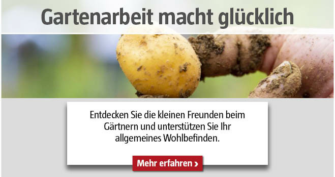 Gartenarbeit macht glücklich