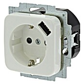 Busch-Jaeger Reflex SI Wandcontactdoos met USB 1-voudig, met USB (Wit, Kunststof) | BAUHAUS