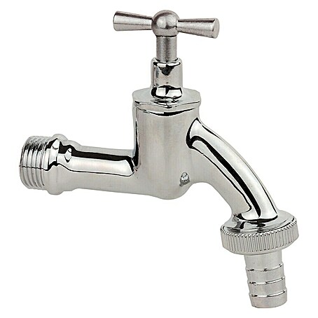 Auslaufventil (¾″, Chrom, Poliert)