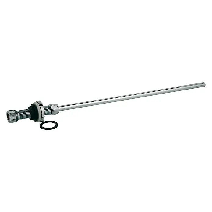 Spülendurchführung - ¾″, Verchromt - Glänzendes Abflussrohr aus Metall, ideal für Bad oder Küche. Robuste Konstruktion für zuverlässige Leistung und stilvolles Design.