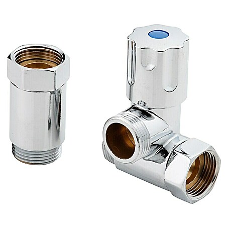 Geräteanschlussventil (¾″, Metall, Batterie rechts)