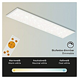 Briloner LED-Panel Sternenhimmel (36 W, L x B x H: 119,5 x 29,5 x 6,5 cm, Weiß, Warmweiß)