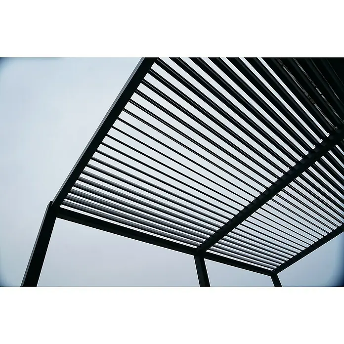 Floraworld Pergola - L x T: 400 x 310 cm - Die minimalistische Pergola bietet Schatten und Struktur. Das schlanke Design mit geraden Linien ist modern und ansprechend.