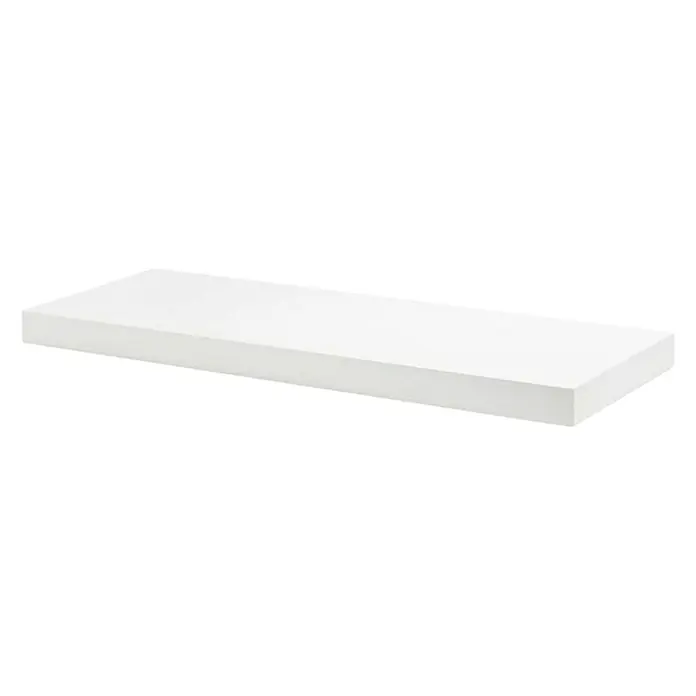 Dolle Wandboard Big Boy - L x B x H: 90 x 30 x 5 cm, Weiß, Belastbarkeit: 30 kg - Ein weißes Regalbrett, das sich ideal zur Aufbewahrung oder Präsentation von Gegenständen in jedem Raum eignet.