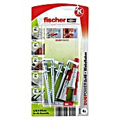 Fischer Duopower Dübel-Set (Durchmesser Dübel: 8 mm, Länge Dübel: 40 mm, Winkelhaken, 4 Stk.)