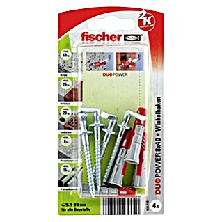 Fischer Duopower Dübel-Set (Länge Dübel: 40 mm, 4 Stk.)