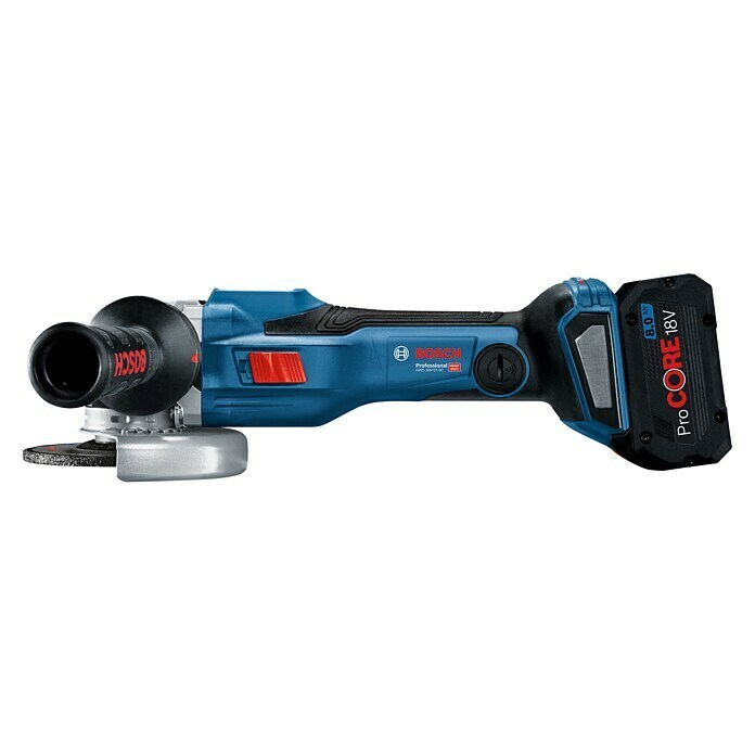 Bosch Professional Biturbo Akku-Winkelschleifer 18V-15 SC18 V, Ohne Akku, Durchmesser Scheibe: 125 mm Left Side View