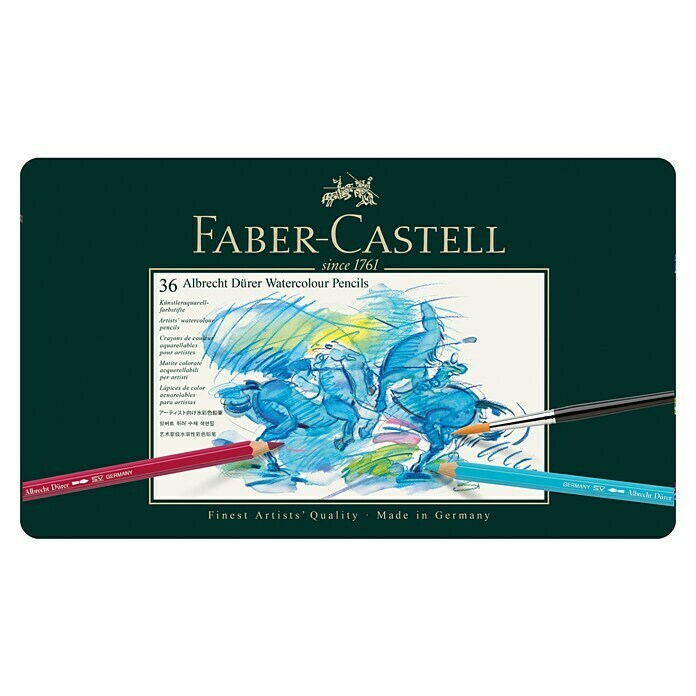 Faber-Castell Aquarellstift-Set Albrecht Dürer36 Stk., Mehrfarbig, Strichstärke: 3,8 mm Front View