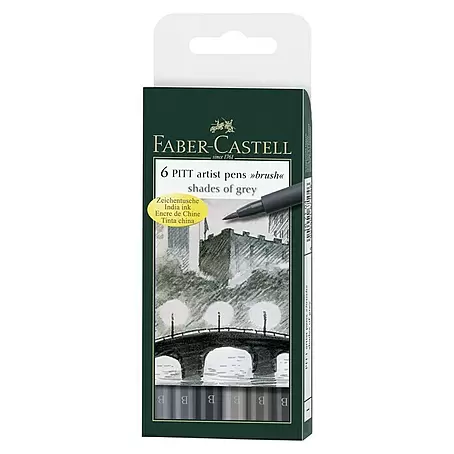 Faber-Castell  Tuschestift-Set Pitt Shades of Grey