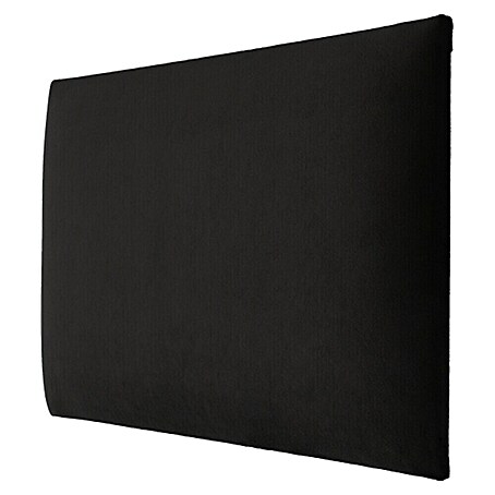 Fllow Wandpolster Velvet (Schwarz, L x B: 60 x 30 cm)