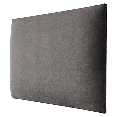 Fllow Wandpolster Velvet (Grau, L x B: 60 x 30 cm)