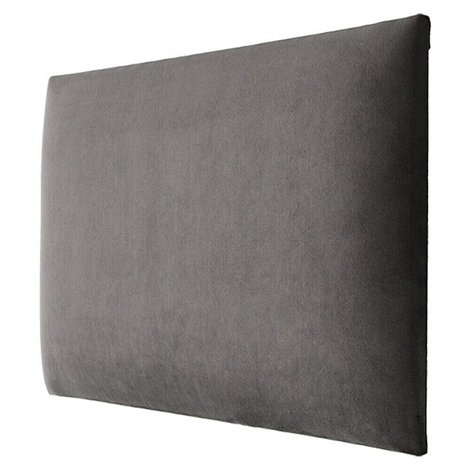 Fllow Wandpolster Velvet (Grau, L x B: 60 x 30 cm)