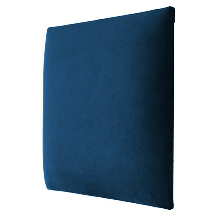 Fllow Cuscino da parete decorativo in velluto blu 30 x 30 cm