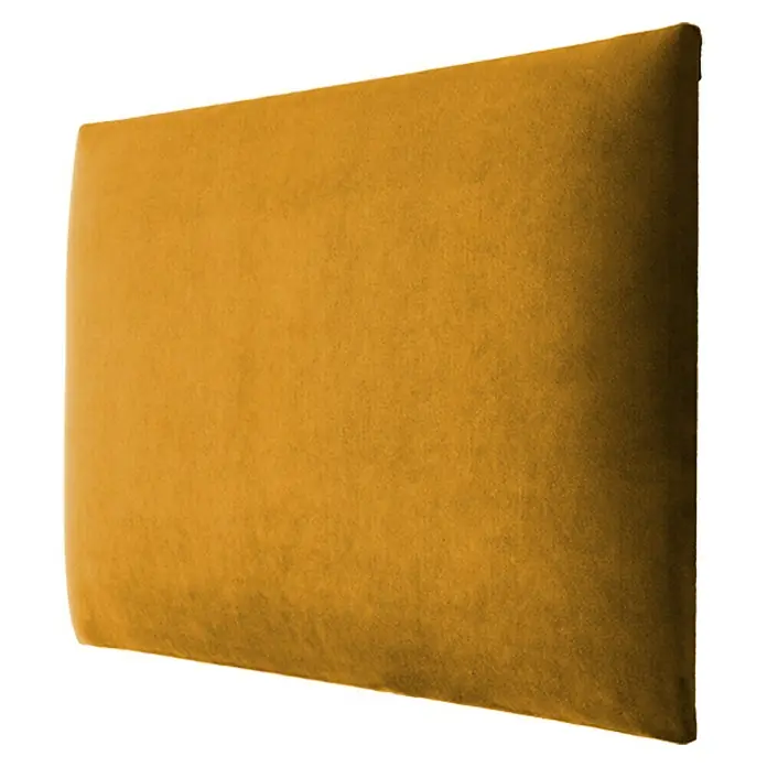 Fllow Set de paneles de pared acolchados Set Velvet A1 - 270 x 150 cm, Mostaza - Panel acústico amarillo para absorción de sonido y mejora de la acústica de la habitación. Ideal para oficinas y espacios habitables.