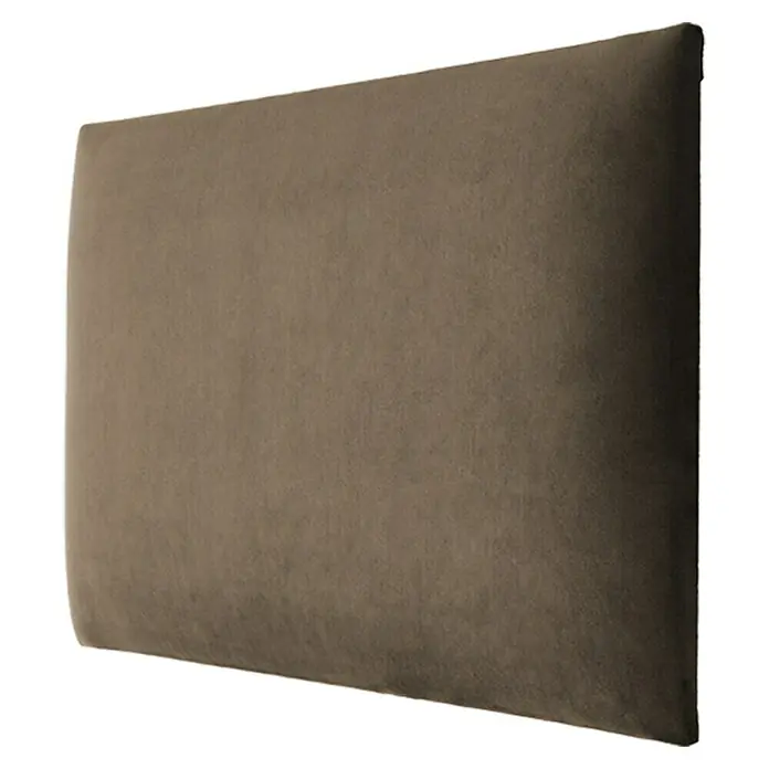 Fllow Panel de pared acolchado Velvet - Taupe, L x An: 60 x 30 cm - Primer plano de un panel tapizado, ideal para la absorción de sonido y la decoración de paredes con estilo.