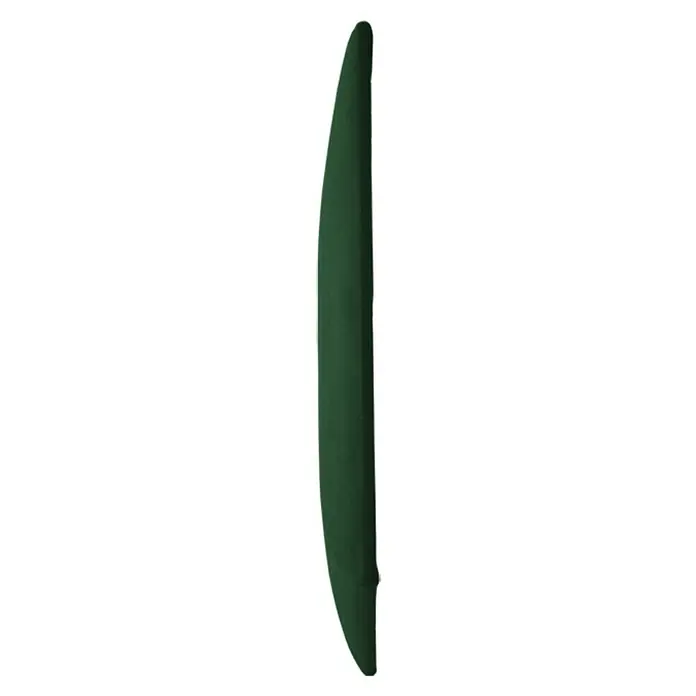 Fllow Wandpolster Velvet - Grün, 45 x 30 cm, Ausführungseigenschaft: Links - Nahaufnahme einer grünen, hoch aufragenden Schranktür, die minimalistisches Design und funktionale Ästhetik vereint.
