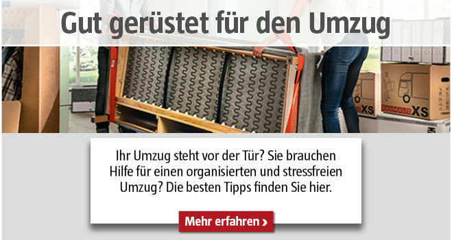 Gut gerüstet für den Umzug