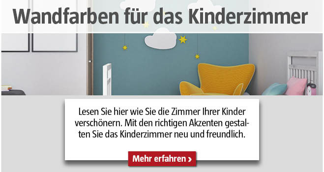 Wandfarben für das Kinderzimmer