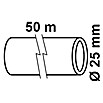 HDPE-Rohr (Ø x L: 25 mm x 50 m, Polyethylen)