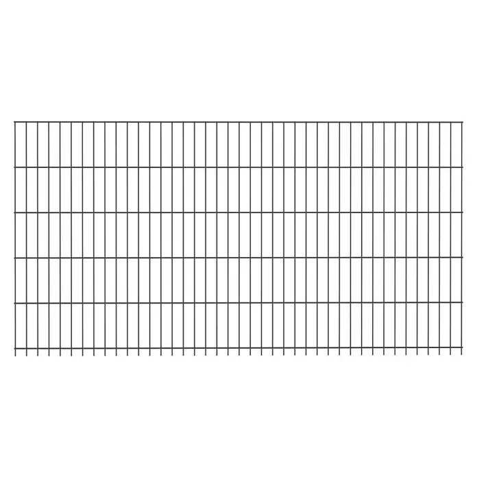Mattenzaun Small - 200 x 103 cm, Anthrazit - Metallgitter: Ein robustes Metallgitter in rechteckiger Form, ideal für industrielle Anwendungen und zur Abdeckung von Flächen.