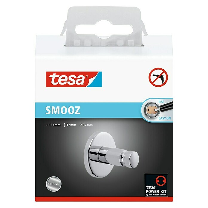 Tesa Smooz Kupaonska kukica za ručnik  (Krom, Sjaj) | BAUHAUS