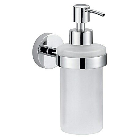 Tesa Smooz Seifenspender (Mit Halterung, Metall, Satiniert/Chrom)