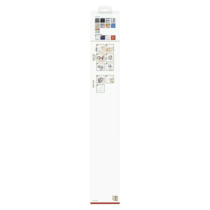 Tesa Exxclusiv Handtuchstange - Edelstahl, Glänzend - Anleitung zur Anbringung und Entfernung eines Badaccessoires, zeigt Anwendungsbereiche und schrittweise Installationsanleitung.