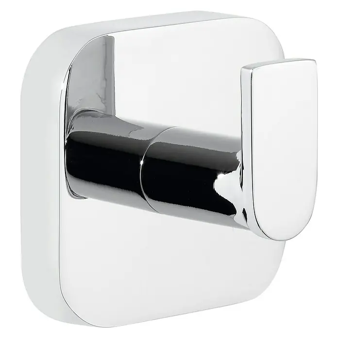 Tesa Elegaant Handtuchhaken - Chrom, Glänzend - Dieser elegante Chrom-Wandhaken ist ein stilvolles Accessoire für Bad oder Garderobe. Seine glänzende Oberfläche wertet jeden Raum auf.