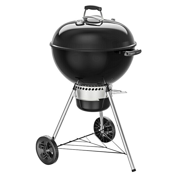 Weber Kugelgrill Original Kettle E-5730Schwarz/Silber, Hauptgrillfläche: Ø 54 cm Diagonal View