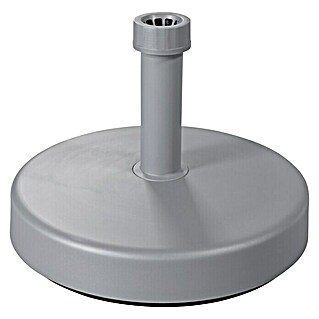 Doppler Schirmständer rund (Befüllbar, Ø x H: 45 x 11 cm, Silber)