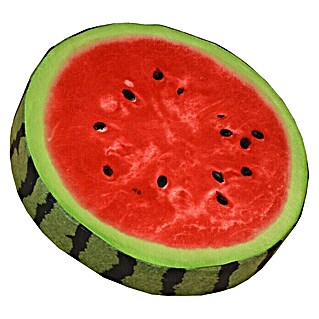 Doppler Jastuk za sjedenje, okrugli Melone (Ø x V: 39 x 7 cm, Motiv: Lubenica, Poliester)