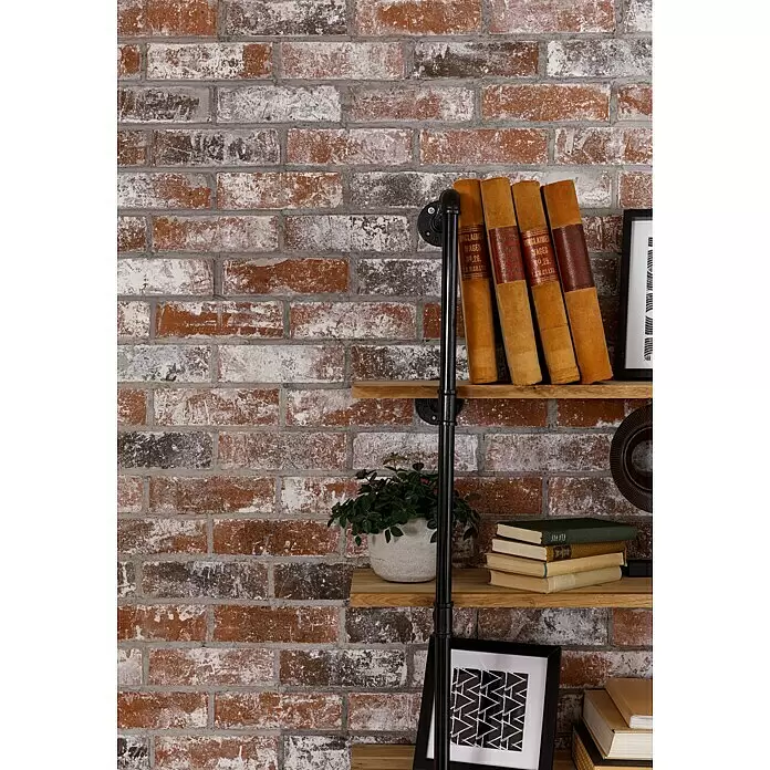 Celina Klinker Verblendstein Vintage New York - 7,1 x 24 cm, Braun/Rot, Steinoptik - Stimmungsaufnahme