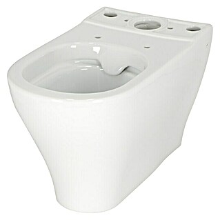 Camargue San Francisco Stajaća WC školjka - kombinacija (Bez ruba, Bez posebne glazure, Oblik ispiranja: Duboko, WC odvod: Vodoravno, Bijele boje)