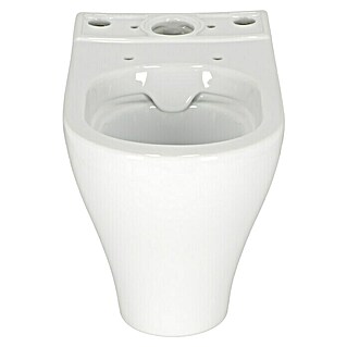 Camargue San Francisco Taza WC de pie (Sin borde de descarga, Sin esmalte especial, Forma de descarga: Profundo, Salida WC: Horizontal, Blanco)