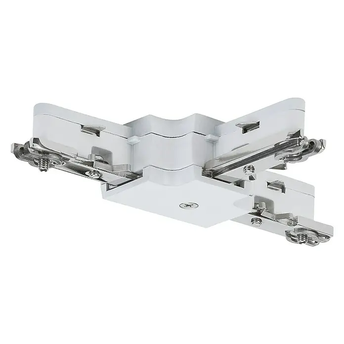 Paulmann URail T-Verbinder - Weiß, L x B x H: 10,4 x 6,2 x 1,8 cm - Weiße 4-Wege-Verbindung für Stromschienen. Ein Zubehör für die Installation von Schienensystemen, um eine flexible Beleuchtungslösung zu schaffen.