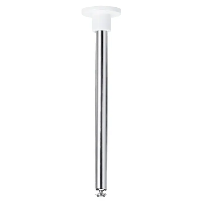 Paulmann URail Schienenabhängung - Länge: 105 mm, Weiß - Silberne Duschstange mit weißer Halterung. Ideal für eine einfache und schnelle Duschinstallation im Badezimmer.