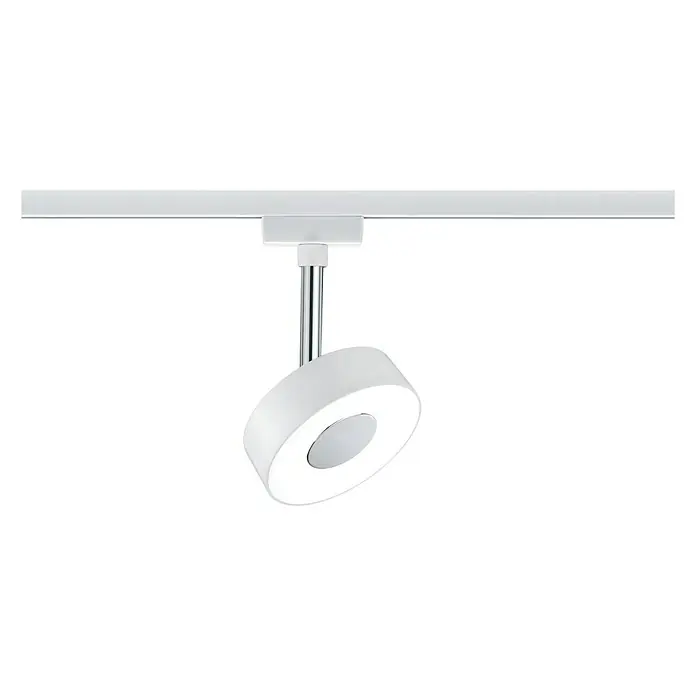 Paulmann URail LED-Spot Circle - 5 W, Weiß, Warmweiß - Stilvolle LED-Deckenleuchte mit runder Form und weißer Oberfläche, ideal für moderne Innenräume und flexibles Lichtdesign.