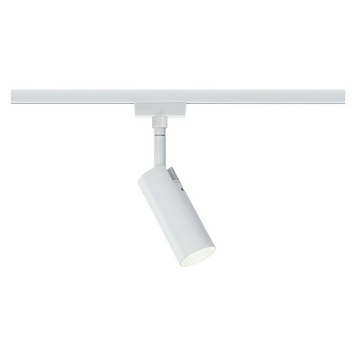 Paulmann URail LED-Spot Tubo5 W, L x B x H: 105 x 42 x 196 mm, Weiß Front View