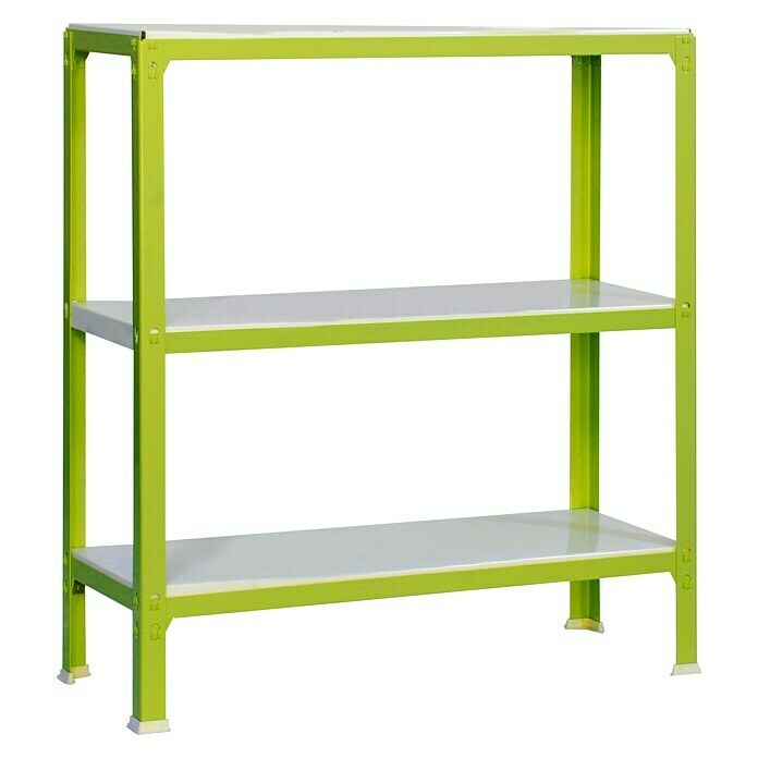 Simonrack Simonhome Metallregal (L x B x H: 30 x 80 x 90 cm, Traglast: 150 kg/Boden, Anzahl Böden: 3 Stk., Grün)