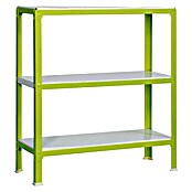 Simonrack Simonhome Metallregal (L x B x H: 30 x 100 x 90 cm, Traglast: 150 kg/Boden, Anzahl Böden: 3 Stk., Grün)