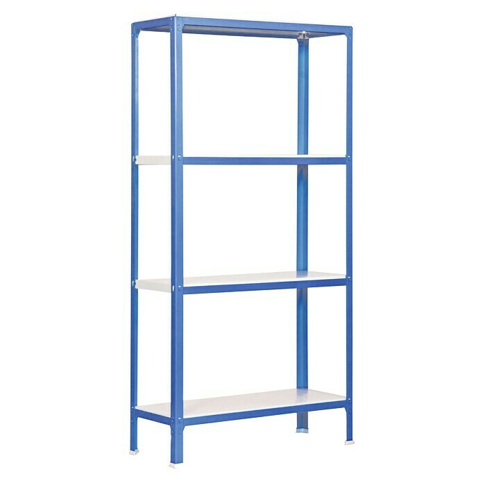 Simonrack Simonhome Metallregal (L x B x H: 30 x 100 x 160 cm, Traglast: 150 kg/Boden, Anzahl Böden: 4 Stk., Blau)