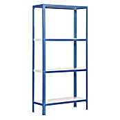 Simonrack Simonhome Metallregal (L x B x H: 30 x 100 x 160 cm, Traglast: 150 kg/Boden, Anzahl Böden: 4 Stk., Blau)