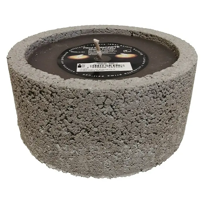 Outdoor-Kerze Beton - Ø x H: 20 x 10 cm, Taupe - Betongrau gefüllte Kerze, ein stilvolles Deko-Element. Sorgt für eine gemütliche Atmosphäre und ist ein echter Hingucker für Ihr Zuhause.