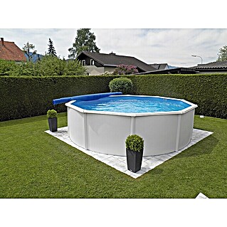 KWAD Stahlwand-Pool Premium All Inklusive Rund (Ø x H: 360 x 132 cm, Weiß, 13 000 l)