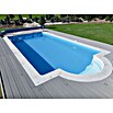 KWAD Beckenrandstein-Set (L x B x S: 130 x 33 x 3 cm, Pools 8 x 4 m, Granit, Crystal Grey)