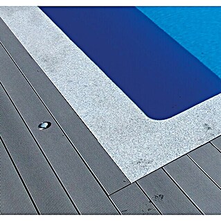 KWAD Beckenrandstein-Set (L x B x S: 130 x 33 x 3 cm, Passend für: Pools 4 x 3 m, Material: Granit, Farbe: Crystal Grey)