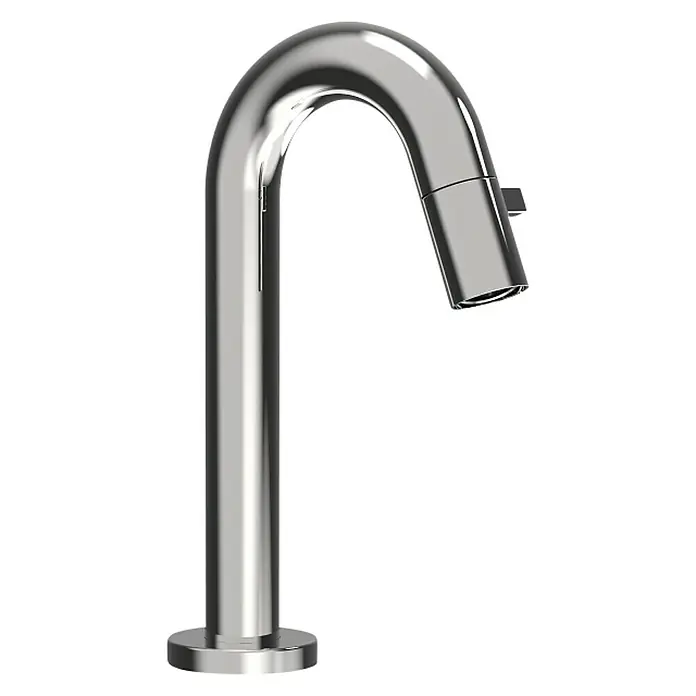 Hansa Waschtischarmatur Nova Style - Chrom, Glänzend, Ausladung Armatur: 94 mm - Glänzender, moderner Wasserhahn aus Chrom mit schlankem Design für Badezimmer oder Küche. Ästhetische Armatur mit minimalistischen Akzenten.
