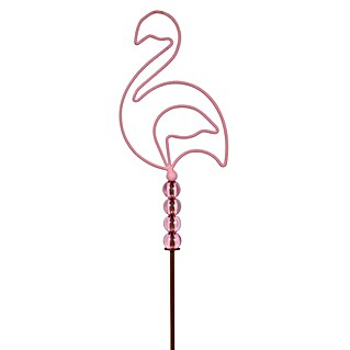 Dobar Universal-Gartenstab Flamingo (Rost/Rosa, Höhe: 100 cm, Metall)